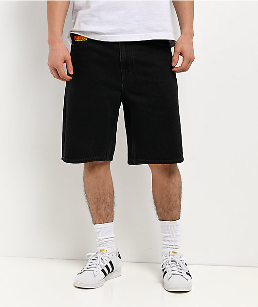 Empyre Shmutz Black Wash Loose Fit Skate Shorts