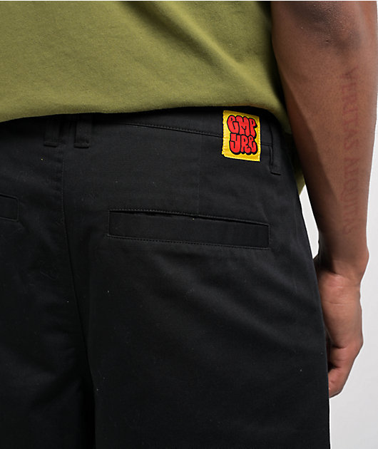 Empyre School Black Loose Skate Pleated Chino Pants