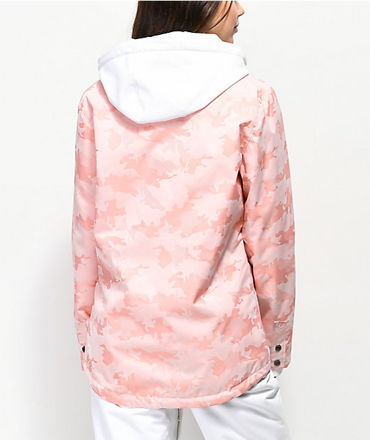 pink camo snowboard jacket