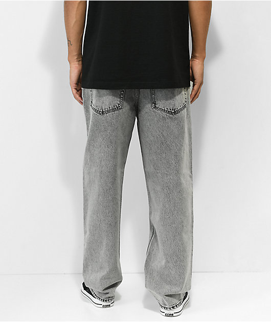 Empyre Scramble Grey Wash Loose Fit Skate Jeans