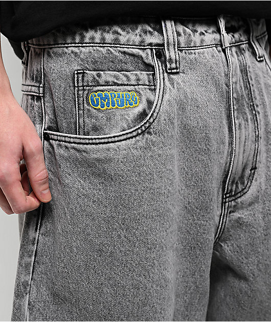 Empyre Scramble Grey Wash Ultra Wide Jeans
