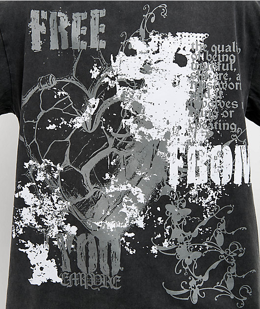 Empyre Scratch Vintage Black Long Sleeve T-Shirt