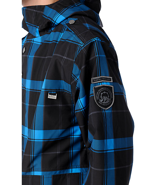 checkered snowboard jacket
