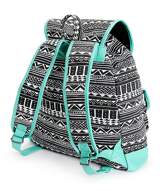 tribal print backpack