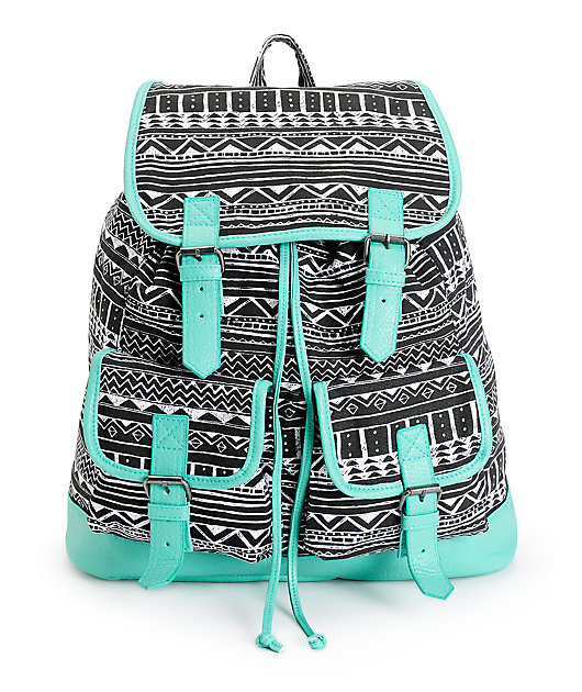 tribal print backpack