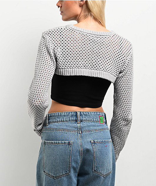 Empyre Shan Grey Shrug Sweater