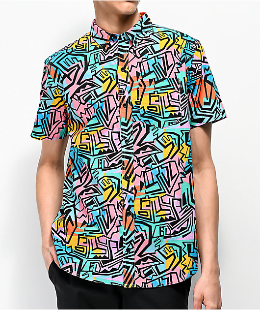 Graphic button up shirts hotsell