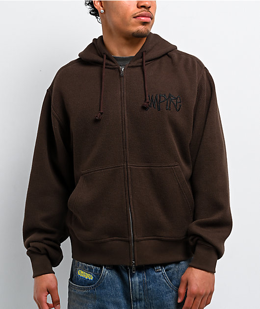 Empyre Shin Splints Brown Zip Hoodie