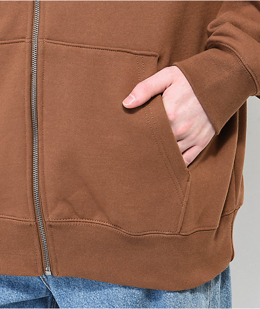 Empyre Sidebar Brown Zip Hoodie