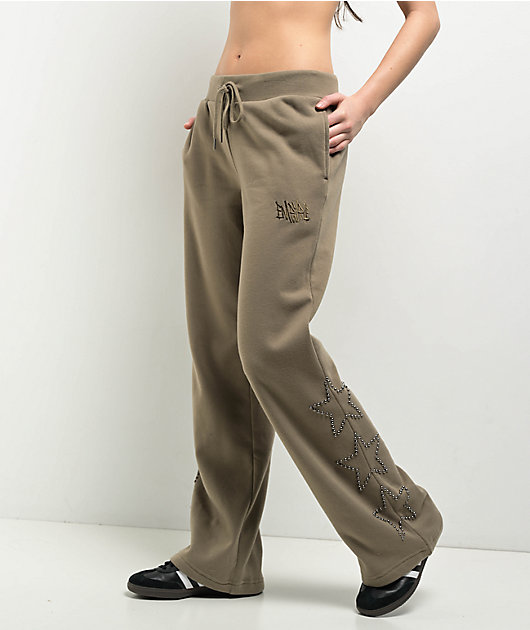 Empyre Simone Green Flare Sweatpants | Zumiez