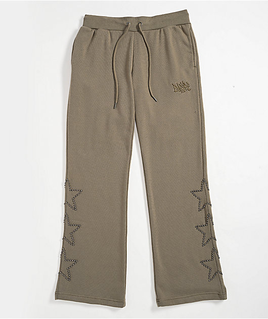 Empyre Simone Green Flare Sweatpants | Zumiez