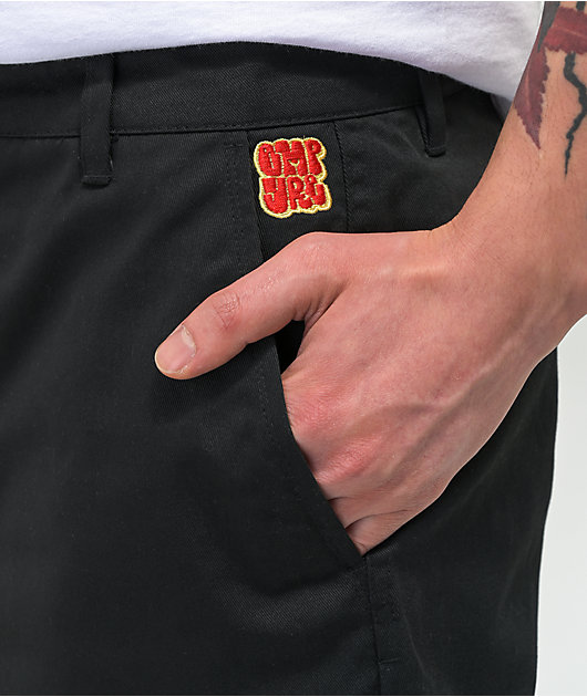 Empyre Sk8 Pantalones de sarga holgados negros