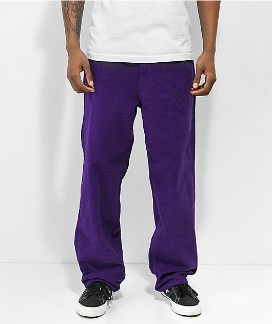Skate Pants Dark Purple Purple Corduroy Pants Mens Lilac Purple