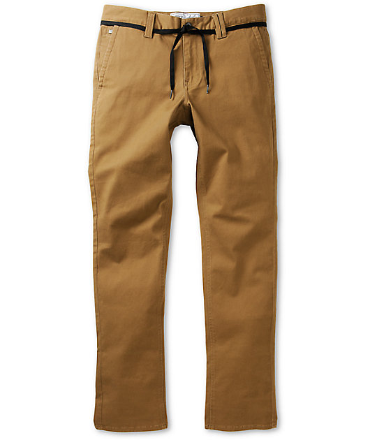 skinny stretch khaki pants