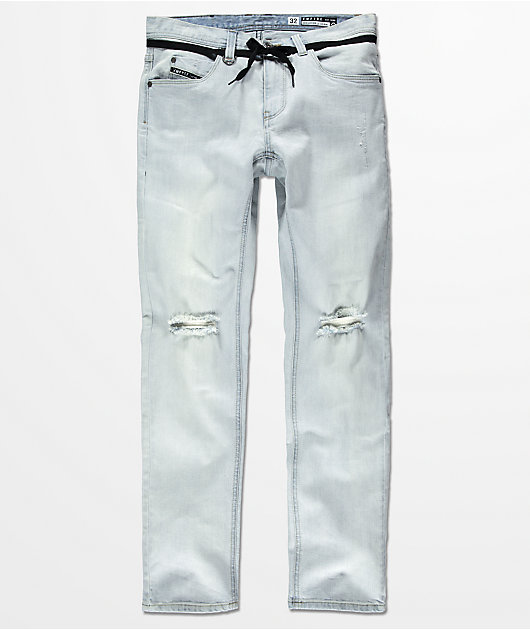 Empyre Skeletor jeans skinny desgarrón claro