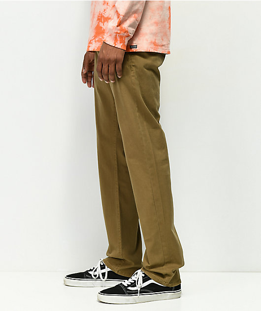 Empyre Skeletor pantalones chinos en caqui oscuro