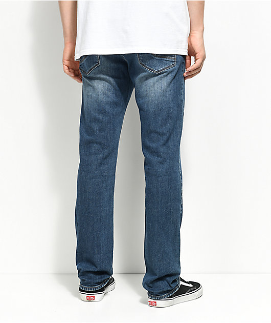 Empyre Skeletor skinny jeans en color índigo