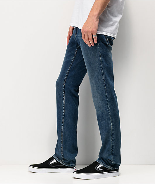 Empyre Skeletor skinny jeans en color índigo