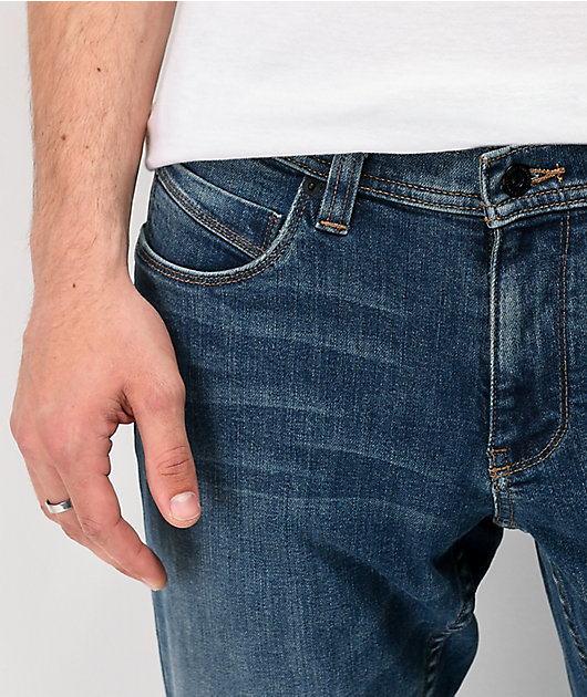 Empyre Skeletor skinny jeans en color índigo