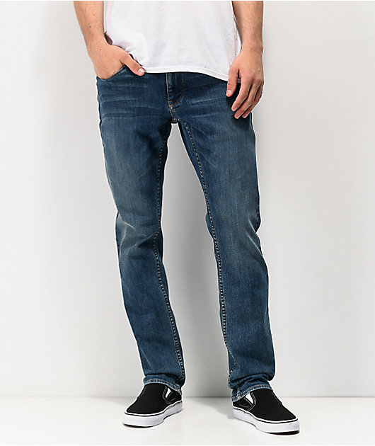 Empyre Skeletor skinny jeans en color índigo