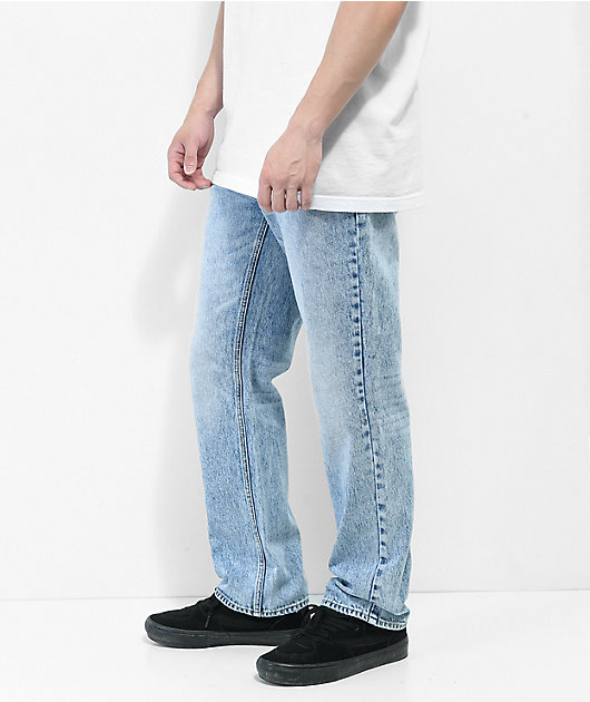 Light-wash loose-fit jeans - Man