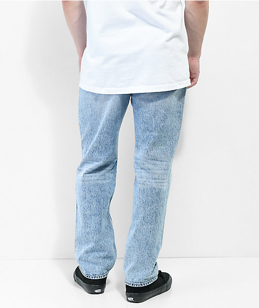 Empyre Skids Turnt Relaxed Fit Light Wash Blue Jeans