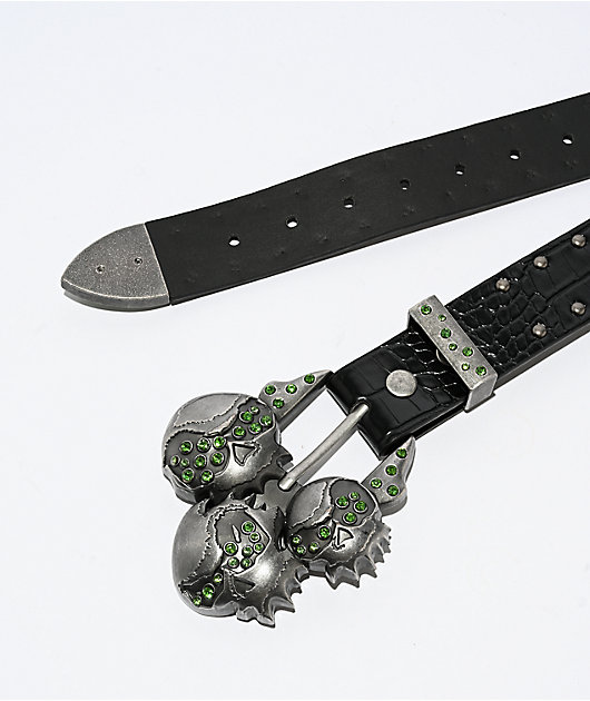 Empyre Skullz & Flames Black Belt