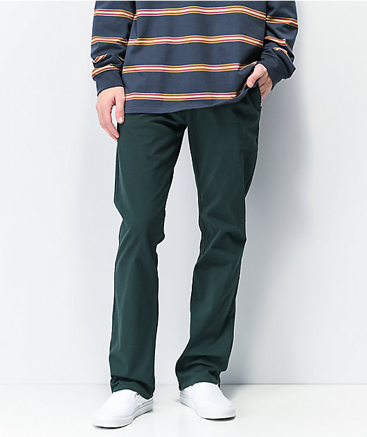 dark green chino pants