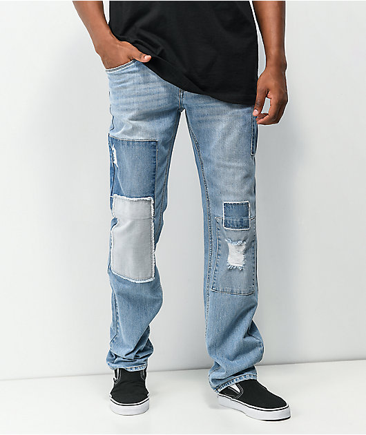 Sledgehammer Light Patched Denim Jeans