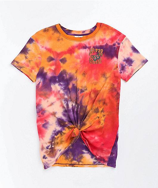 Empyre Sloane So Far Gone camiseta con cierre delantero tie dye