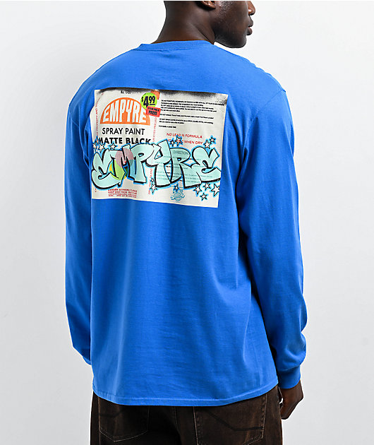 Empyre Spray Can Blue Long Sleeve T-Shirt | Zumiez