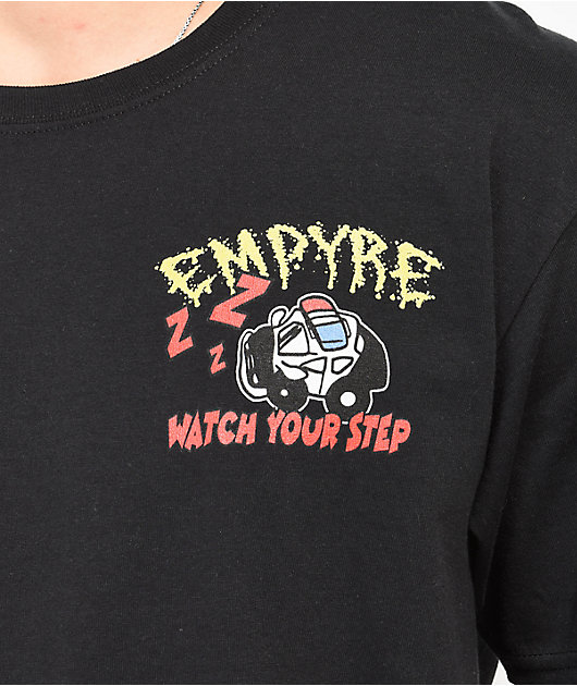 Empyre Graffiti Embroidered Black T-Shirt