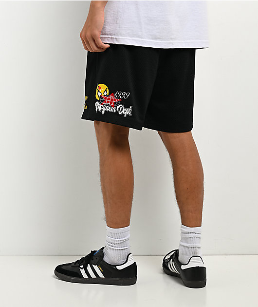 Empyre Star Black Mesh Shorts
