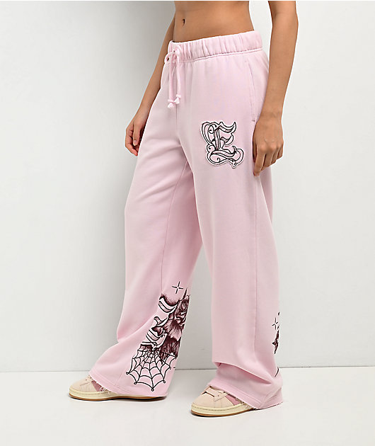 Empyre Stella Pink Wide Leg Sweatpants