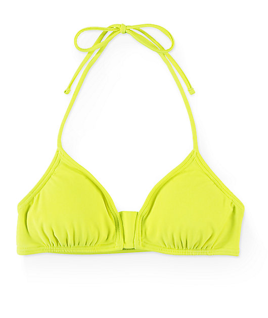 neon yellow bralette