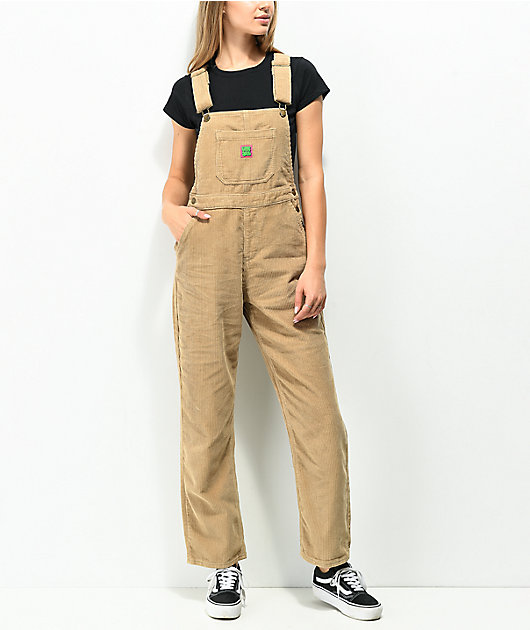 APPLEBUM　 CORDUROY OVERALLCORDUROY Empyre Suzie Khaki Corduroy Overalls | Zumiez