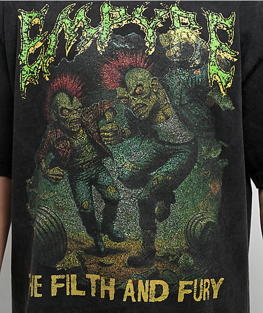 Empyre Swamp Mosh Black Wash T-Shirt