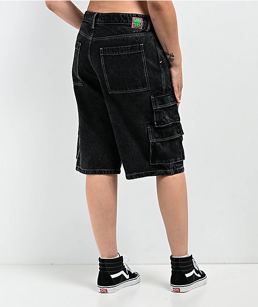 Empyre Sydney Bold Black Wash Cargo Shorts | Zumiez