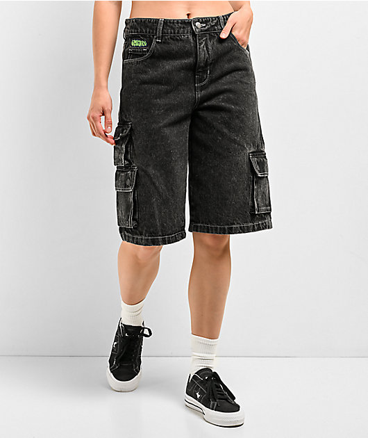 Empyre Sydney Bold Black Wash Cargo Shorts | Zumiez