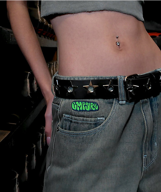 Empyre Sydney Petrol Wash Loose Fit Denim Shorts