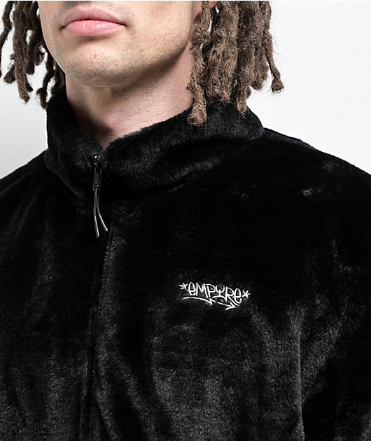 Empyre Talon Black Faux Fur Zip Jacket | Zumiez