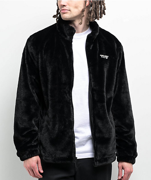Empyre Talon Black Faux Fur Zip Jacket | Zumiez