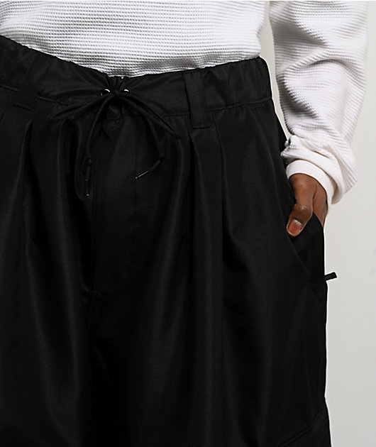 Empyre Tamarak Black & Grey 10K Ultra Baggy Snowboard Pants