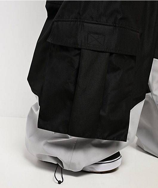 Empyre Tamarak Black & Grey 10K Ultra Baggy Snowboard Pants