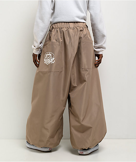 Empyre Tamarak Sand Ultra Baggy 10K Snowboard Pants | Zumiez