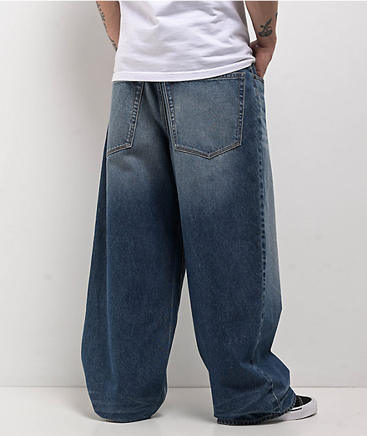 Empyre Tank Blue Wash Ultra Wide Skate Jeans
