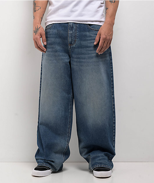 Empyre Tank Blue Wash Ultra Wide Skate Jeans | Zumiez