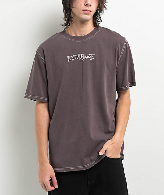 Empyre Throne Charcoal Grey Knit T-Shirt | Zumiez