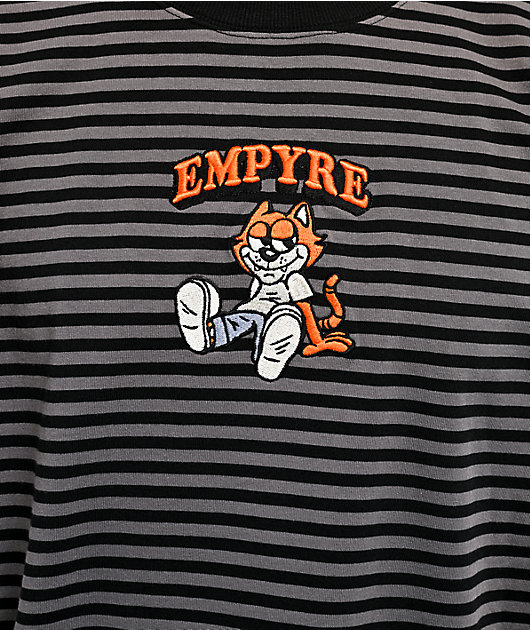 Empyre Tiny Tim Stripe Black & Grey T-Shirt