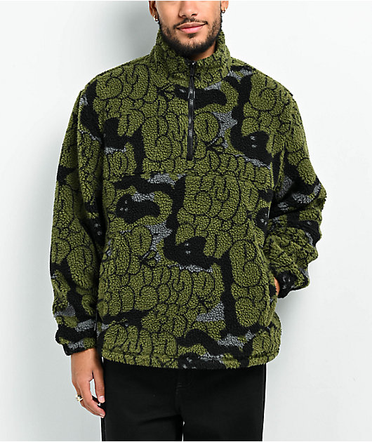 Camo quarter zip fleece hotsell